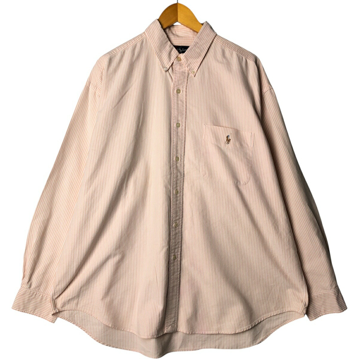 古着 ラルフローレン Ralph Lauren BIG SHIRT 長袖 ボタンダウンストライプシャツ メンズXL相当 /eaa575427 【中古】 【250815】 【ss2601_10】