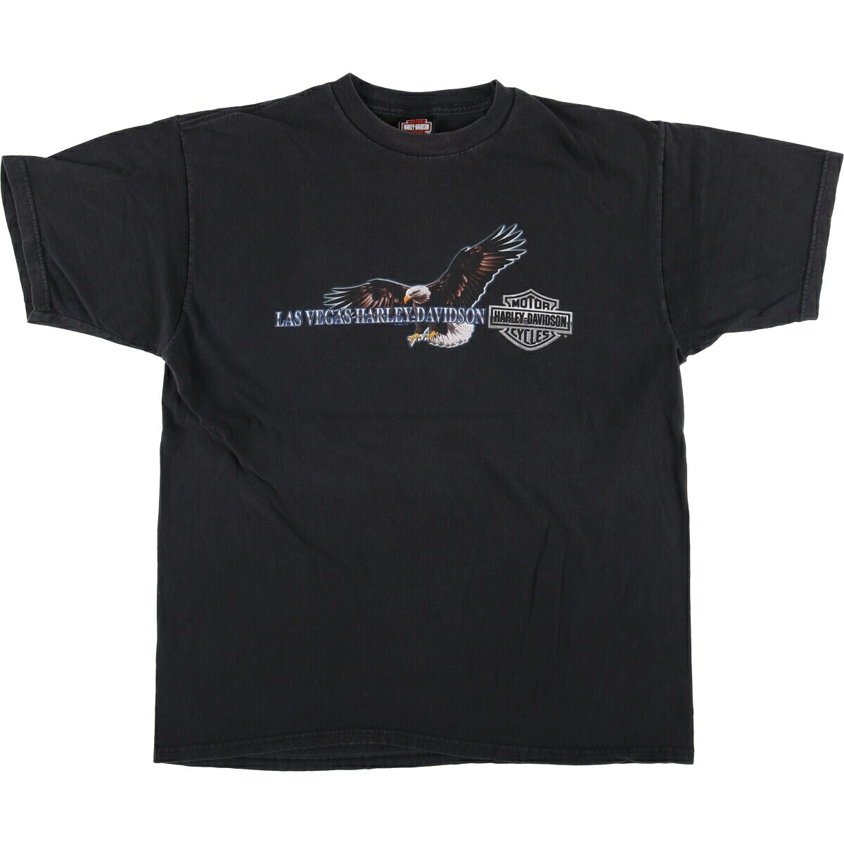 古着 00'S ハーレーダビッドソン Harley-Davidson 鷲柄 イーグル柄 モーターサイクル バイクTシャツ USA製 メンズXL相当 /eaa575855 【中古】 【250820】