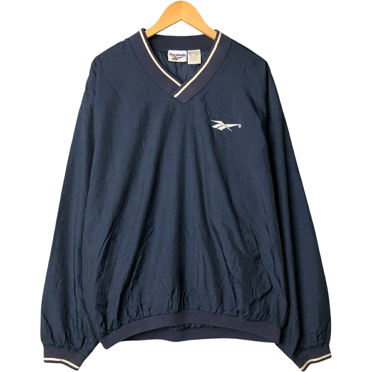 古着 90'S リーボック Reebok Vネック ナイロンプルオーバー メンズL相当 ヴィンテージ /eaa575962 【中古】 【250912】 【SS2603_10】