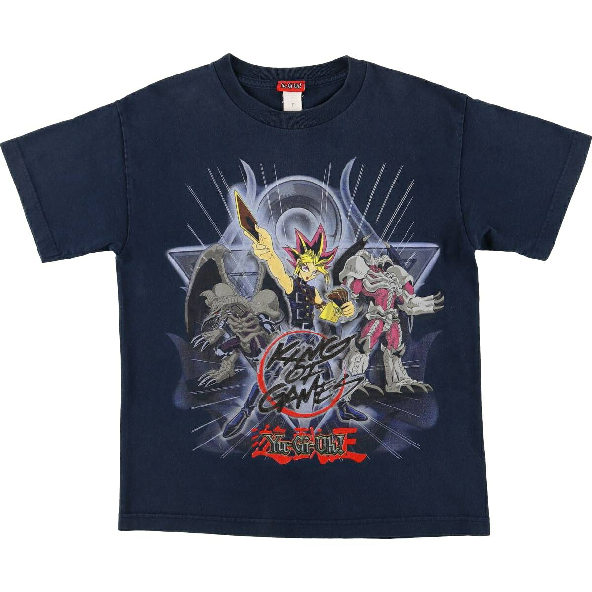 古着 00'S YuGiOh 遊戯王 アニメ キャラクタープリントTシャツ メンズS相当 /eaa576278 【中古】 【250822】 【GR-2508】