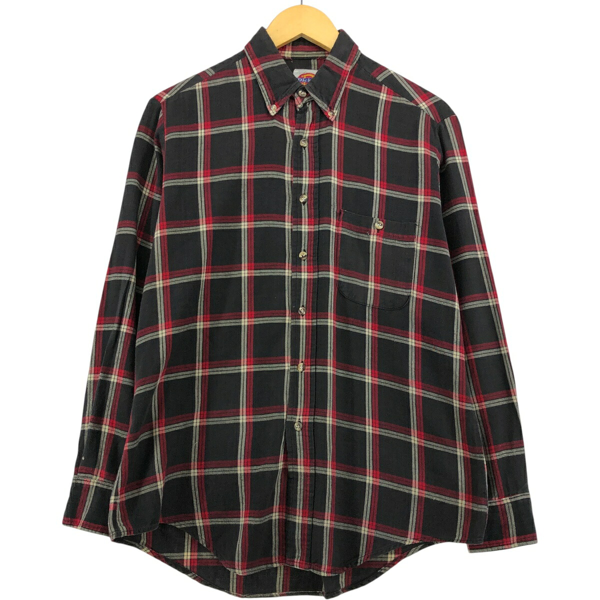 古着 ディッキーズ Dickies 長袖 ボタンダウン ライトネルチェックシャツ メンズM相当 /eaa576736 【中古】 【250905】 【SS2603_10】