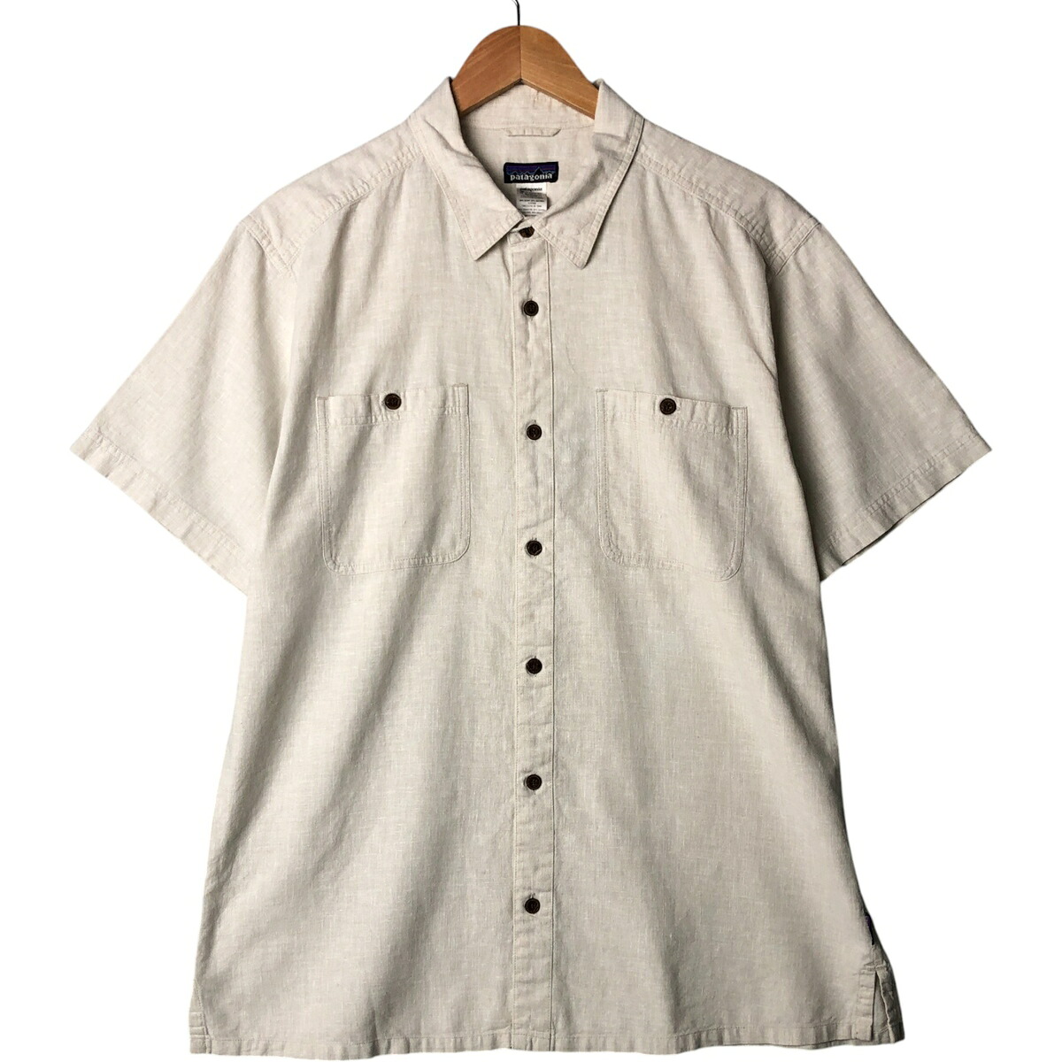 古着 パタゴニア Patagonia 53138SP12 半袖 オーガニックコットン×ヘンプシャツ ボックスシャツ メンズL相当 /eaa576976 【中古】 【250816】