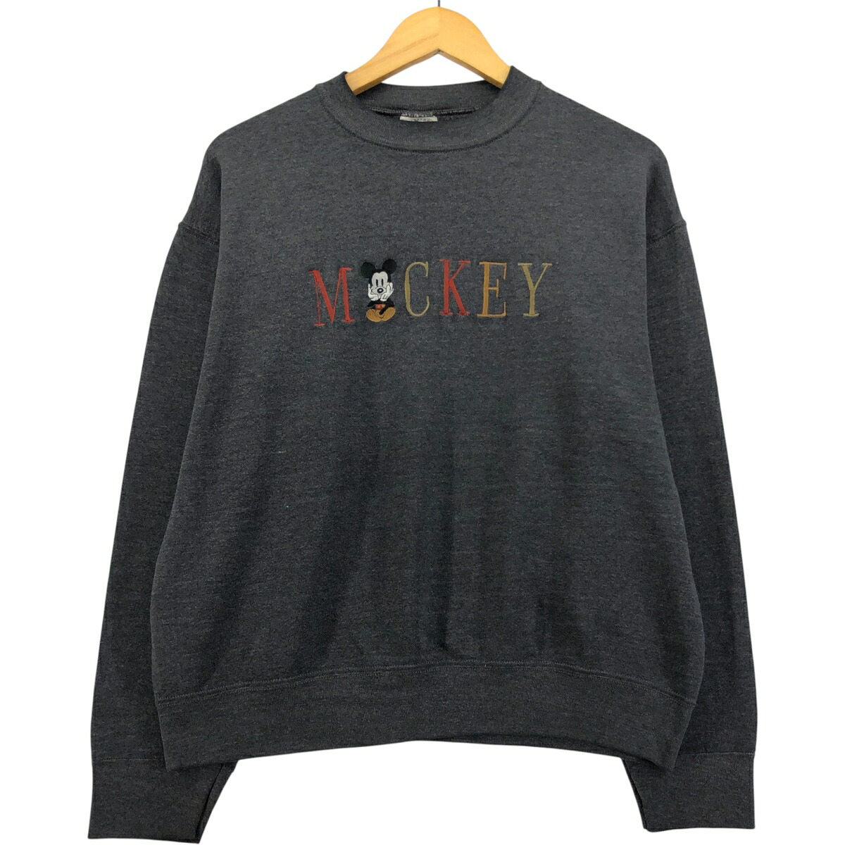 古着 90'S MICKEY&CO MICKEY MOUSE ミッキーマウス キャラクタースウェットシャツ トレーナー USA製 メンズL相当 ヴィンテージ /eaa577269 【中古】 【250829】 【SS2603_10】