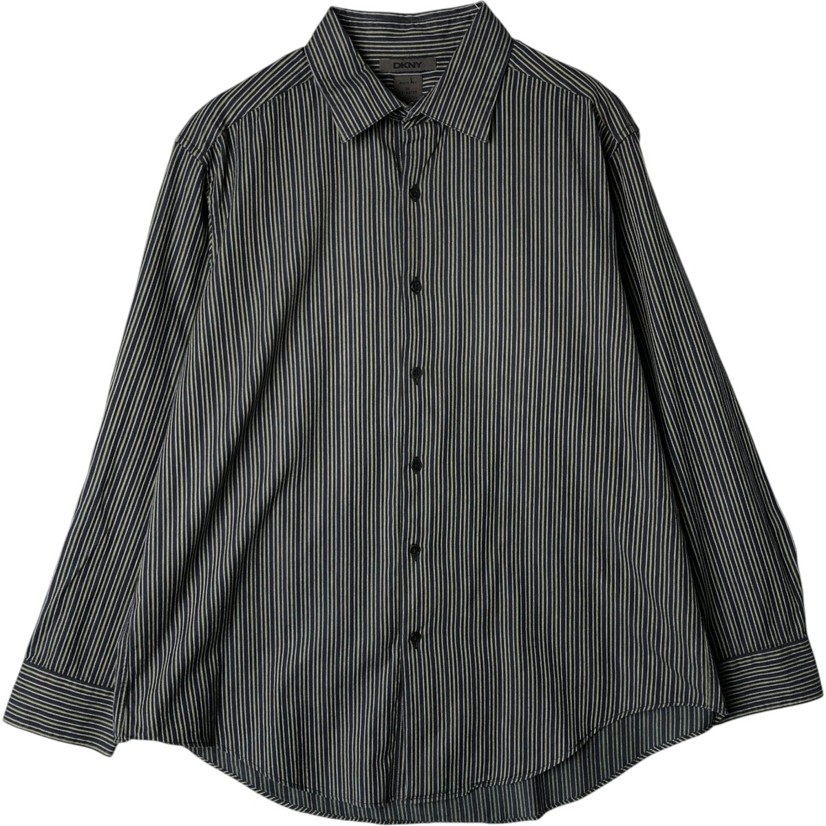 古着 ダナキャランニューヨーク DKNY SLIM FIT ワイドカラー 長袖 コットンストライプシャツ メンズXL相当 /eaa577533 【中古】 【250913】 【NH-2508】 【SS2603_10】