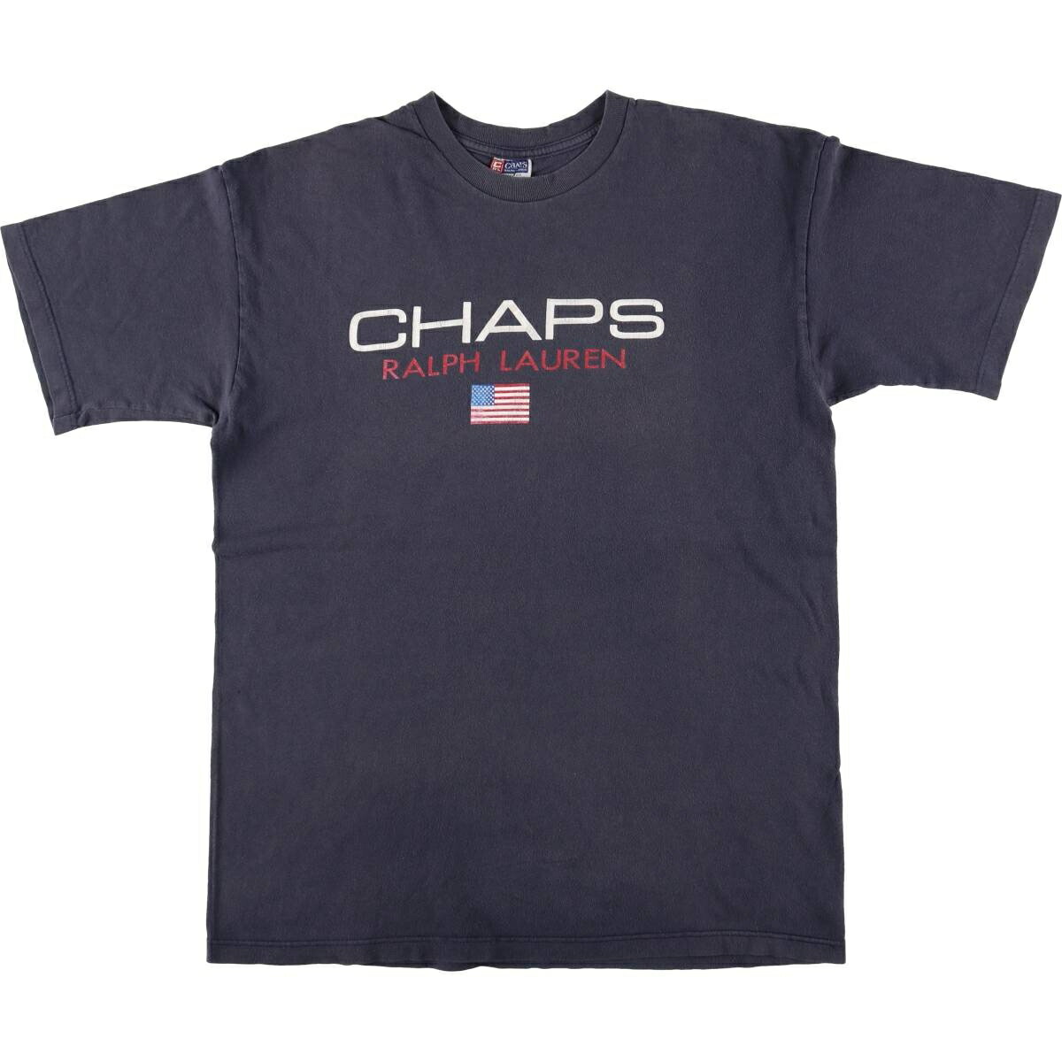 古着 90'S ラルフローレン Ralph Lauren CHAPS チャップス 星条旗柄 半袖 ロゴTシャツ メンズM相当 ヴィンテージ /eaa577579 【中古】 【250908】