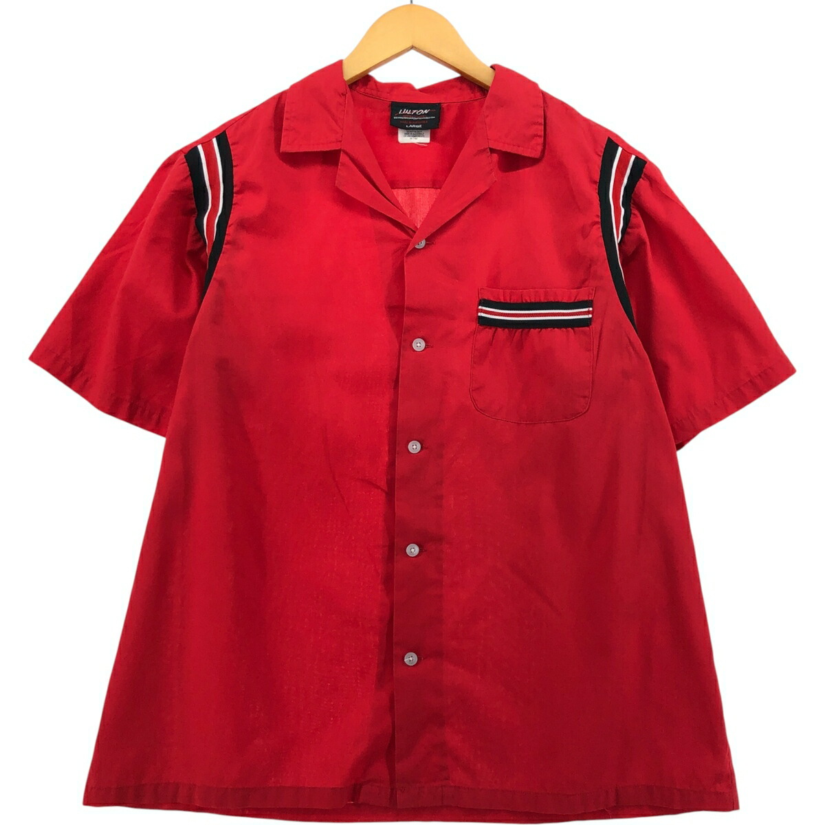 古着 ヒルトン HILTON オープンカラー ボウリングシャツ ボックスシャツ メンズL相当 /eaa577791 【中古】 【250830】