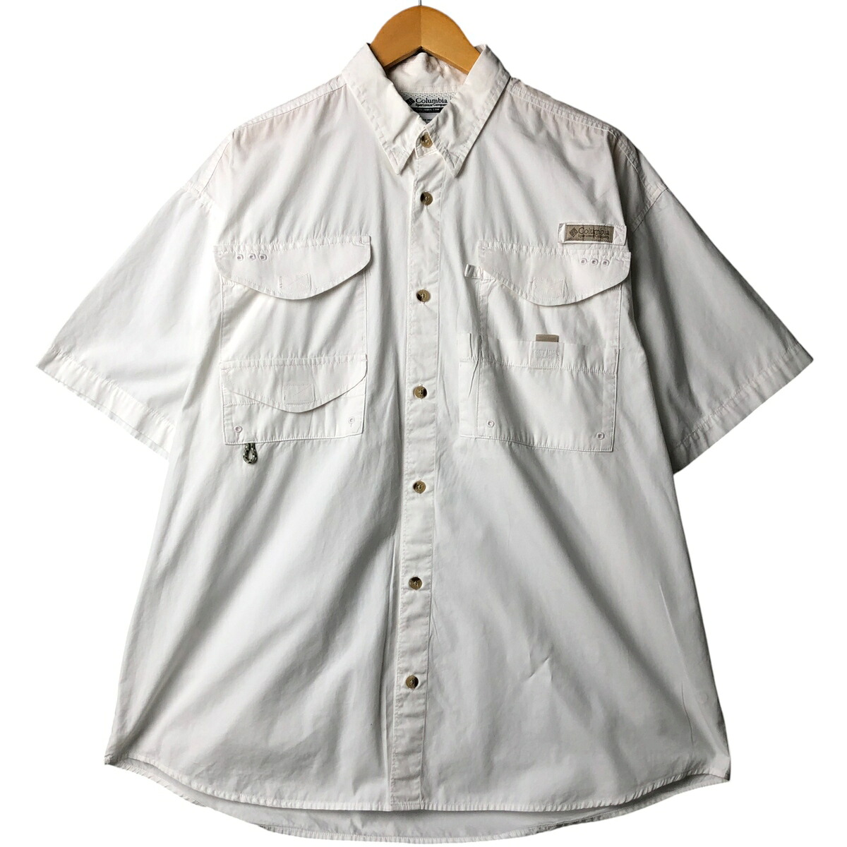 古着 コロンビア Columbia PFG 隠しボタンダウン 半袖 フィッシングシャツ メンズL相当 /eaa578078 【中古】 【250923】