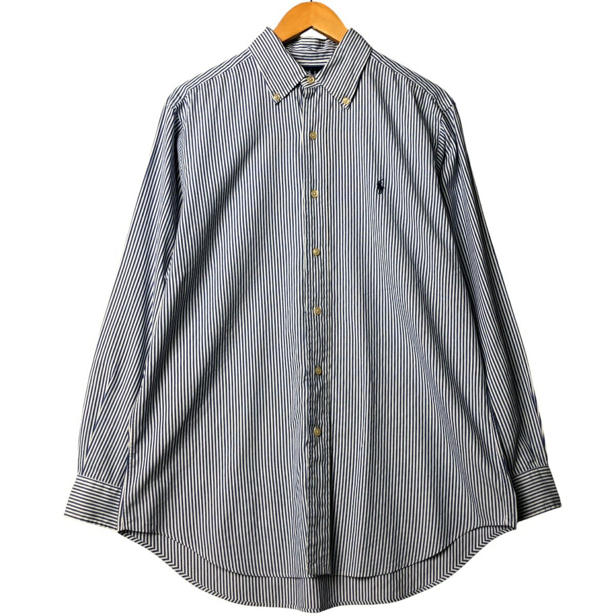 古着 ラルフローレン Ralph Lauren CLASSIC FIT 長袖 ボタンダウンストライプシャツ メンズM相当 /eaa578240 【中古】 【250914】 【ss2601_10】