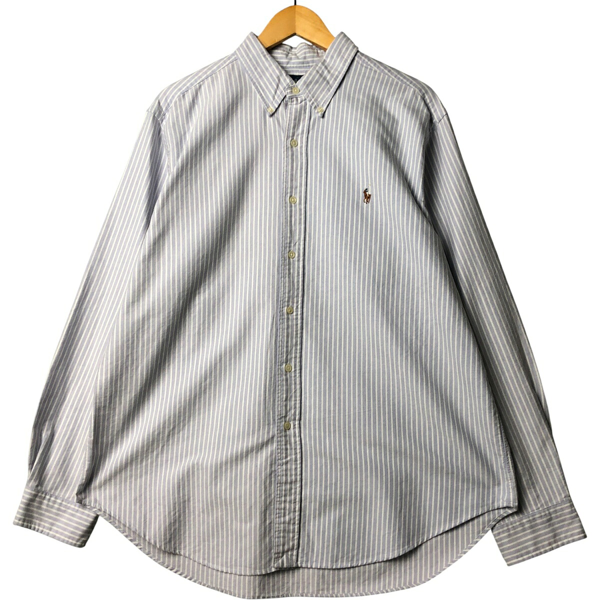 古着 ラルフローレン Ralph Lauren CLASSIC FIT 長袖 ボタンダウンストライプシャツ メンズXL相当 /eaa578519 【中古】 【250914】 【ss2601_10】