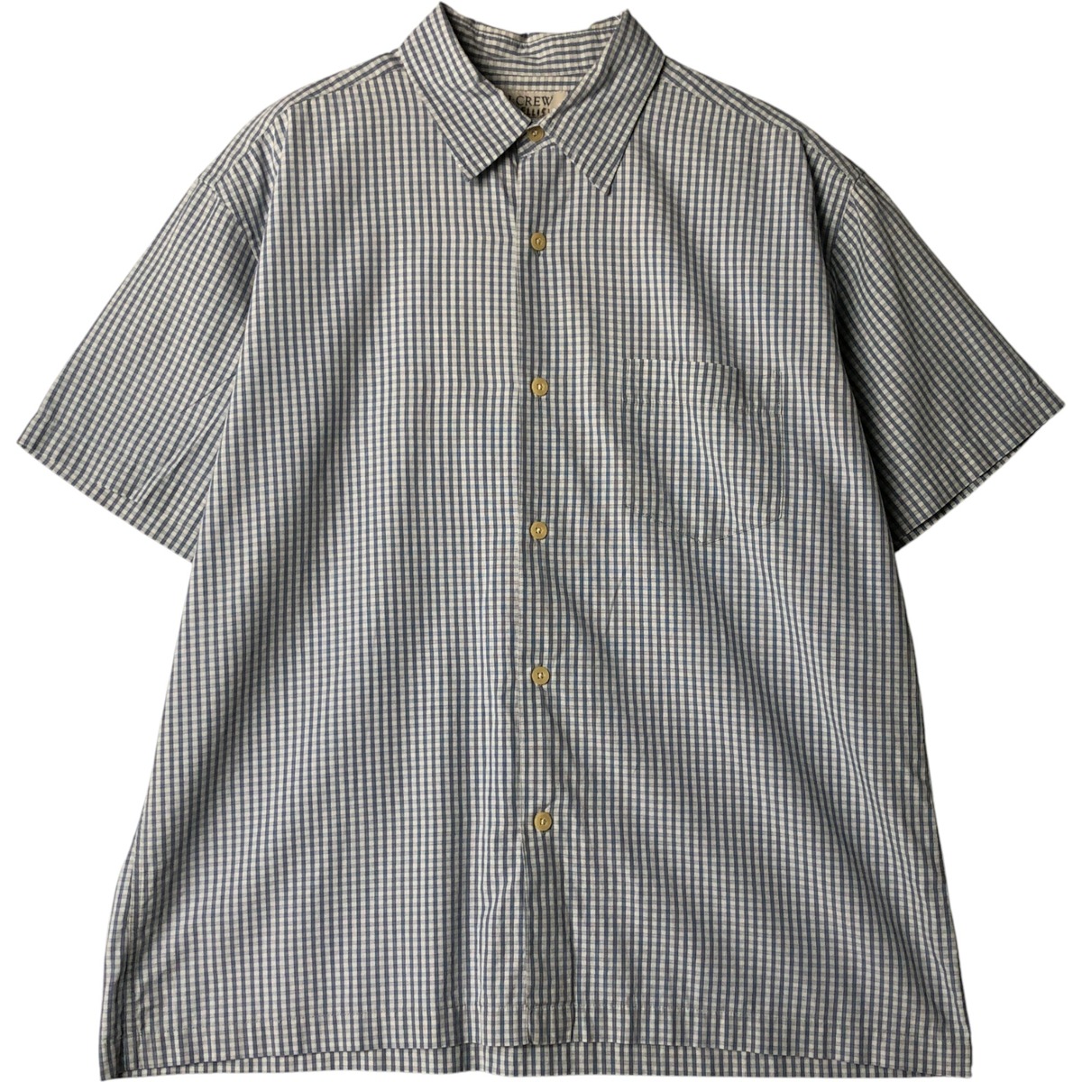 古着 ジェイクルー J.Crew 半袖 コットン チェックシャツ ボックスシャツ メンズL相当 /eaa579420 【中古】 【250907】 【NH-2508】