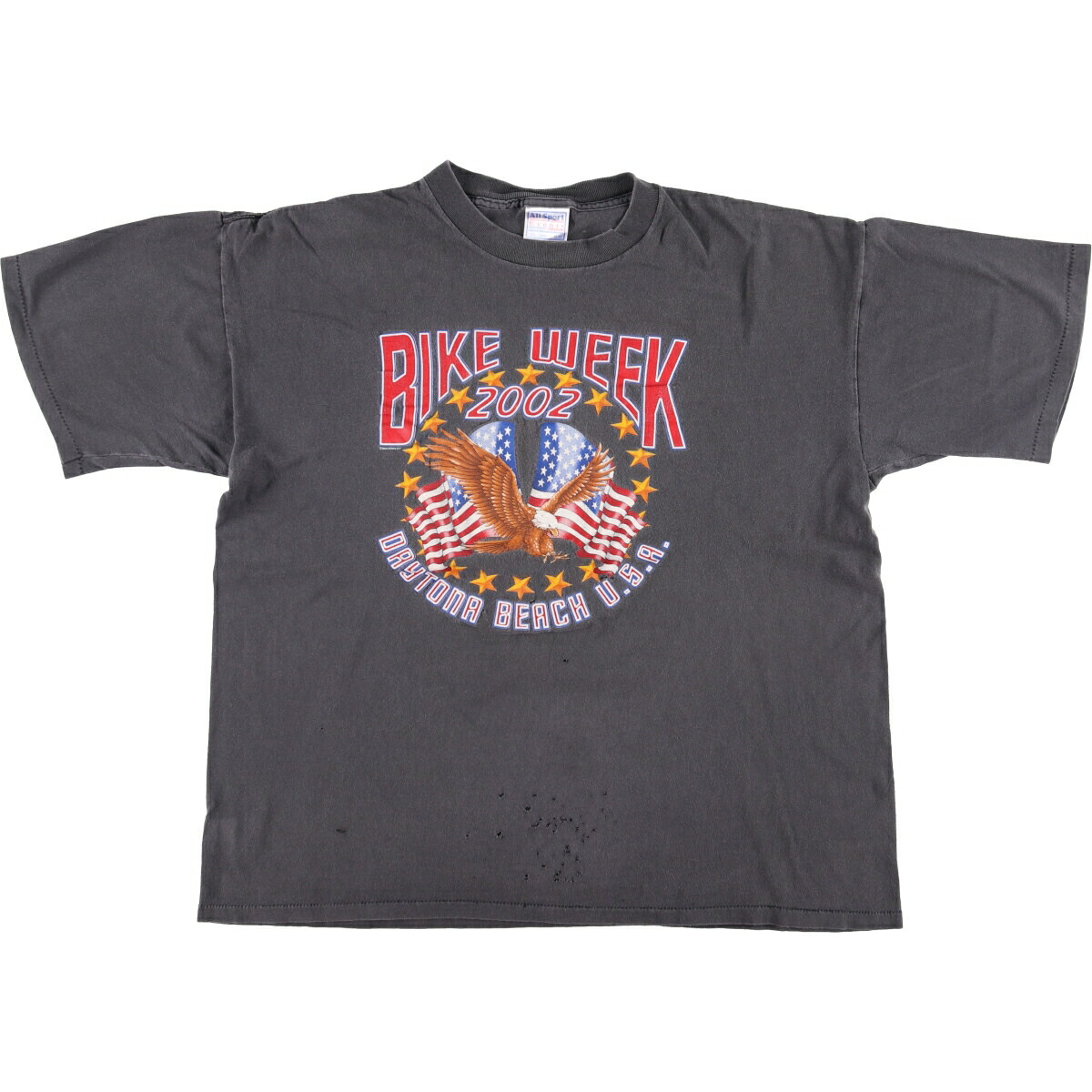 古着 00'S AllSport 鷲柄 イーグル柄 星条旗柄 モーターサイクル バイクTシャツ メンズXL相当 /eaa580970 【中古】 【250902】