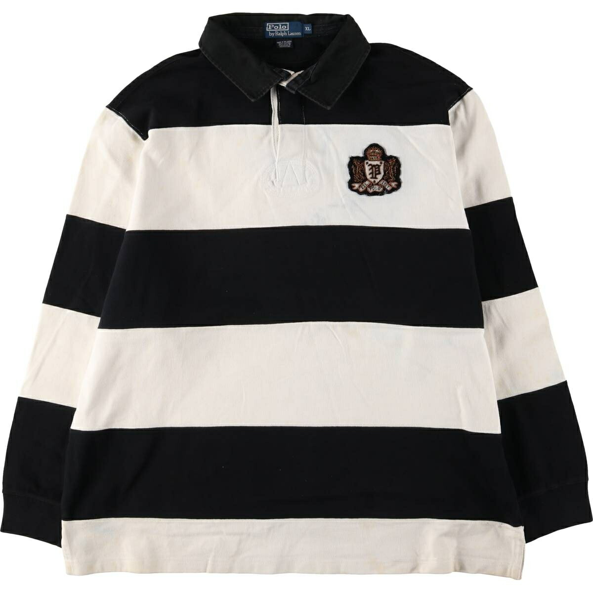 古着 ラルフローレン Ralph Lauren POLO by Ralph Lauren ボーダー柄 長袖 ラガーシャツ メンズXL相当 /eaa581115 【中古】 【250920】 【SS2603_10】