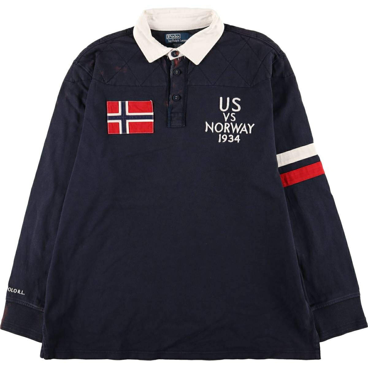 古着 ラルフローレン Ralph Lauren POLO by Ralph Lauren 長袖 ラガーシャツ メンズXL相当 /eaa581124 【中古】 【250916】 【SS2603_10】