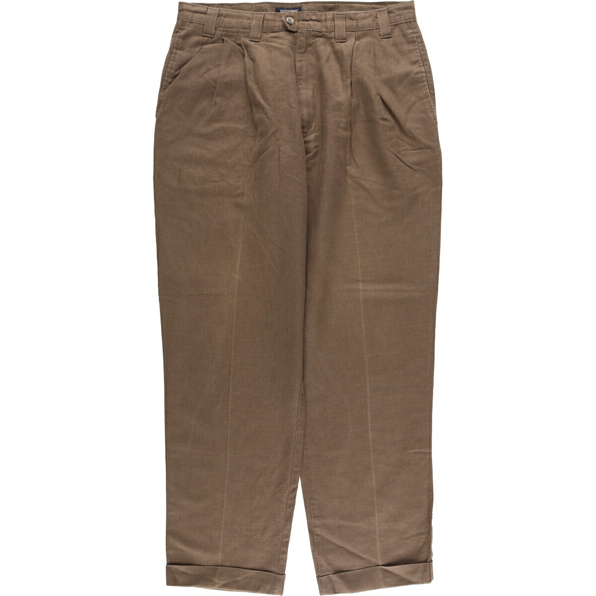 楽天市場】00s DOCKERS 2タック リネン コットン スラックス パンツ 36