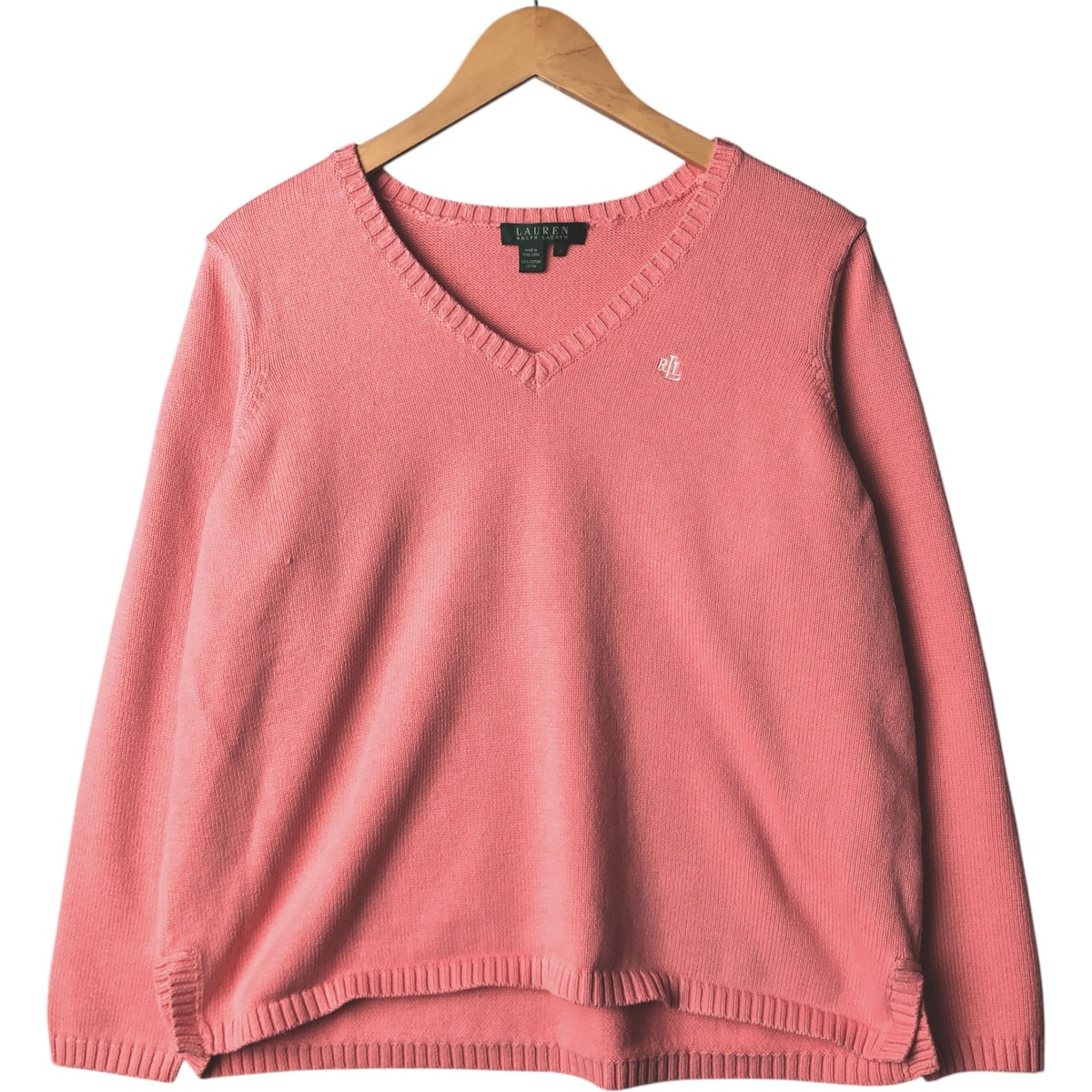 古着 ラルフローレン Ralph Lauren RALPH LAUREN Vネック コットンニットセーター レディースXL相当 /eaa581291 【中古】 【250913】 【ADEL/アデル】 【SS2603_10】 7,379円