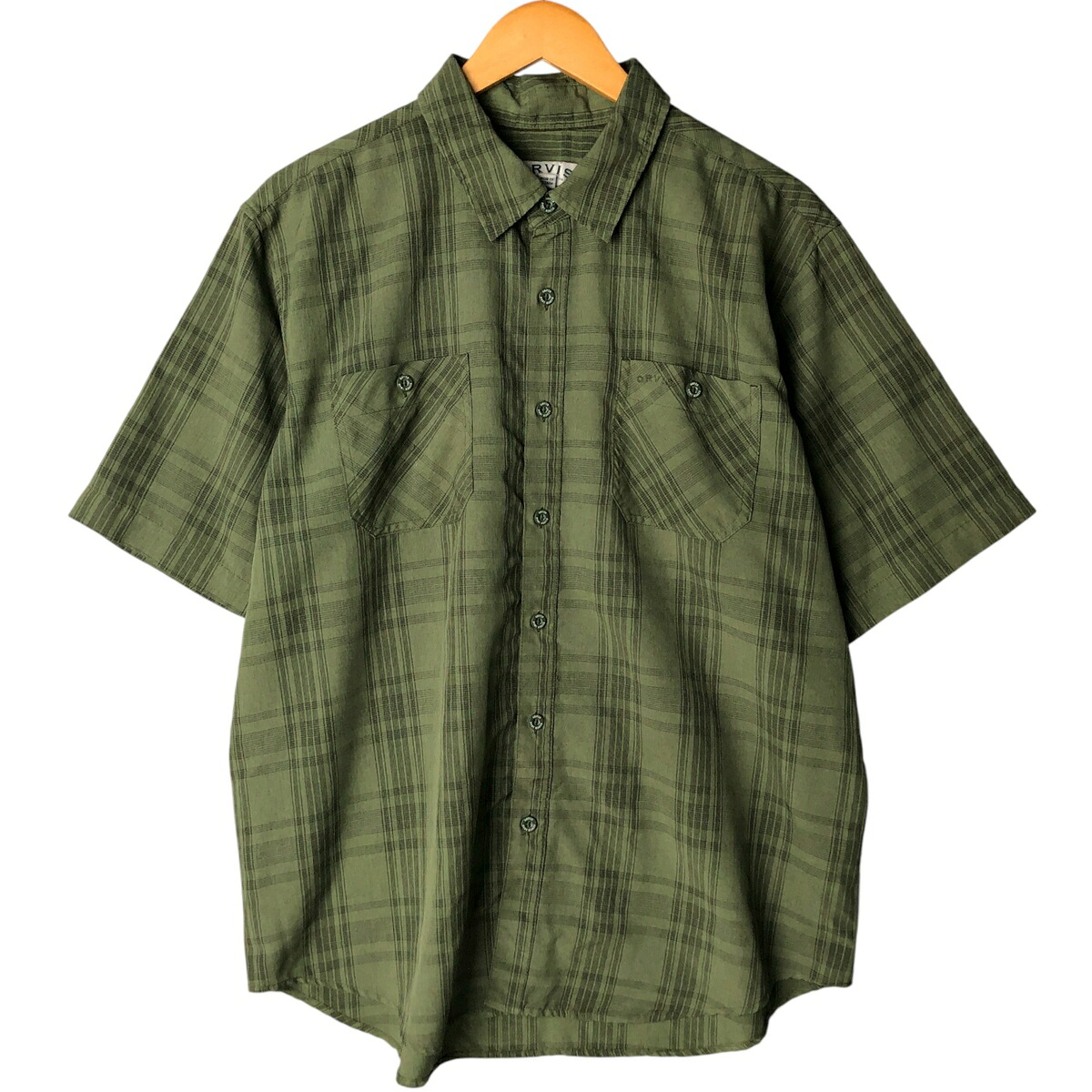 古着 オービス ORVIS チェック柄 半袖 ポリシャツ メンズXL相当 /eaa581518 【中古】 【250922】