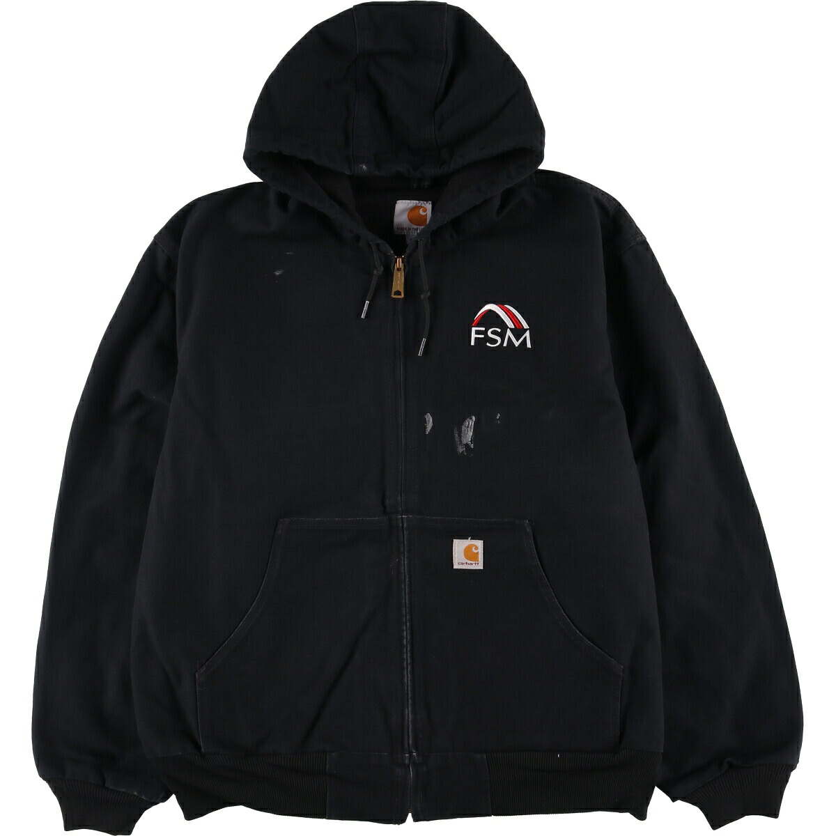 古着 カーハート Carhartt アクティブジャケット ダックフルジップパーカー USA製 メンズXL相当 /eaa582246 【中古】 【250914】 【KL2510_第1弾_指定】 【SS2606_10｜古着屋JAM