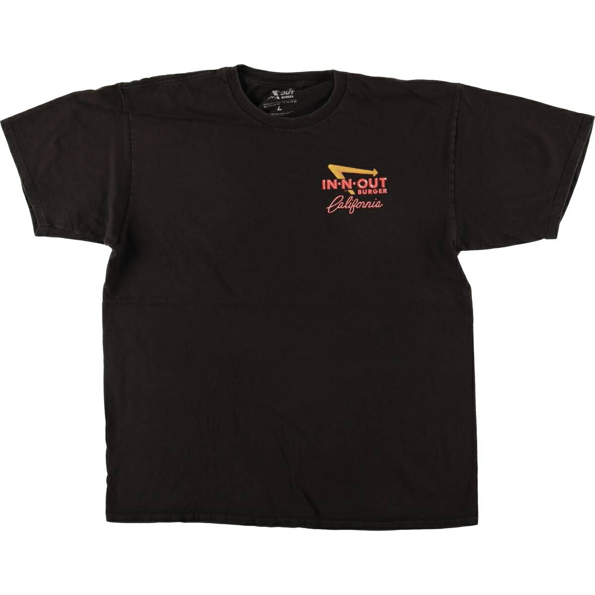 古着 IN-N-OUT BURGER インアンドアウトバーガー アドバタイジングTシャツ メンズL相当 /eaa582346 【中古】 【250927】