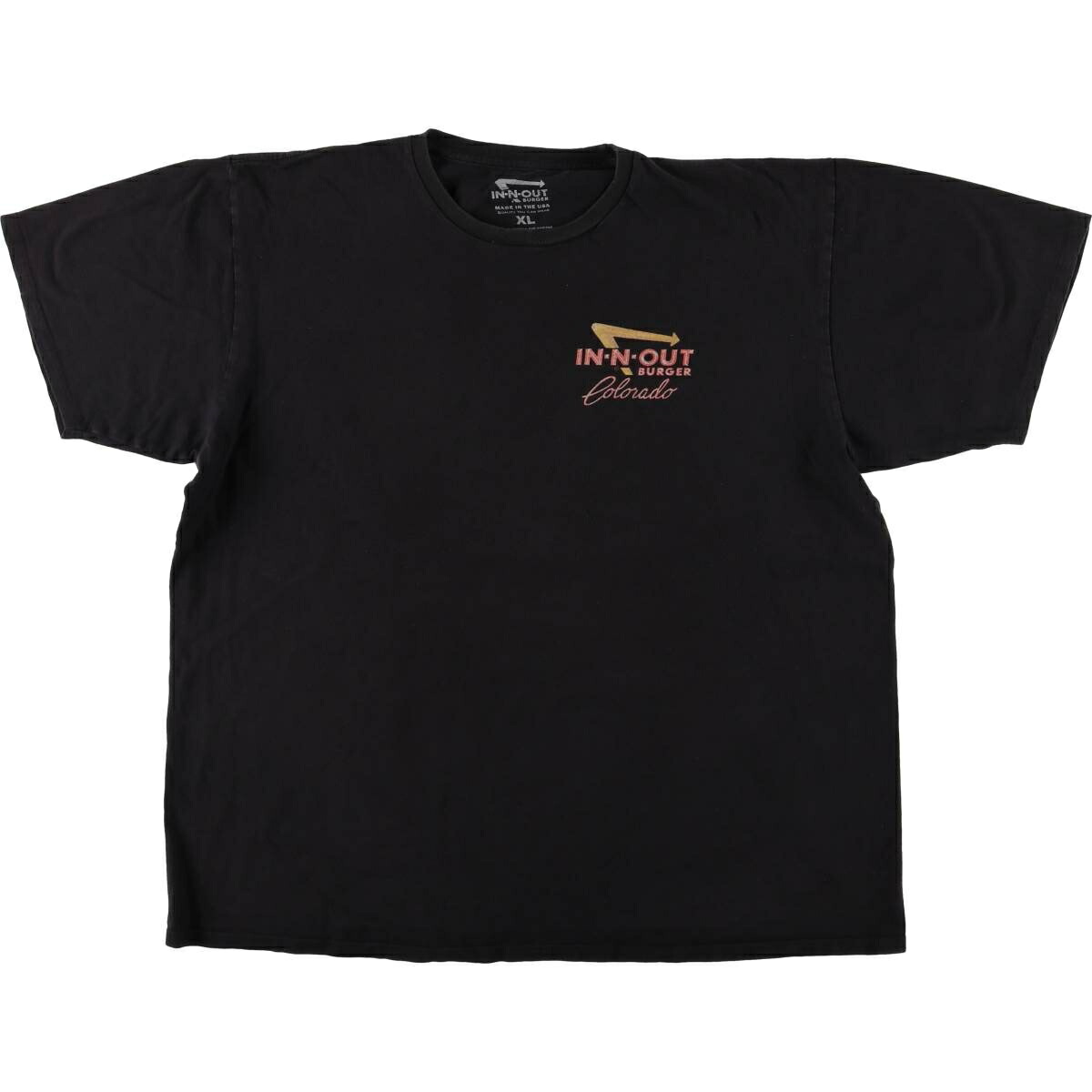 古着 IN-N-OUT BURGER インアンドアウトバーガー アドバタイジングTシャツ USA製 メンズXL相当 /eaa582412 【中古】 【250927】
