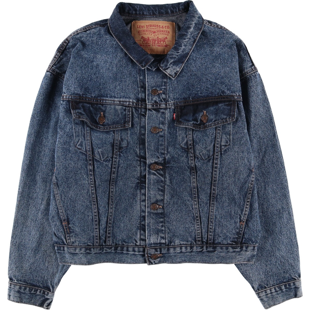 古着 90'S リーバイス Levi's 70598-4865 ケミカルウォッシュ デニムジャケット Gジャン メンズL相当 ヴィンテージ /eaa582560 【中古】 【250922】 【SS2603_10】