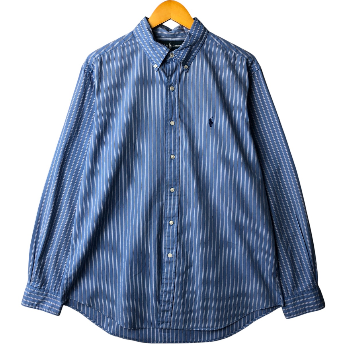 古着 ラルフローレン Ralph Lauren CLASSIC FIT 長袖 ボタンダウンストライプシャツ メンズL相当 /eaa583700 【中古】 【250914】 【ss2601_10】
