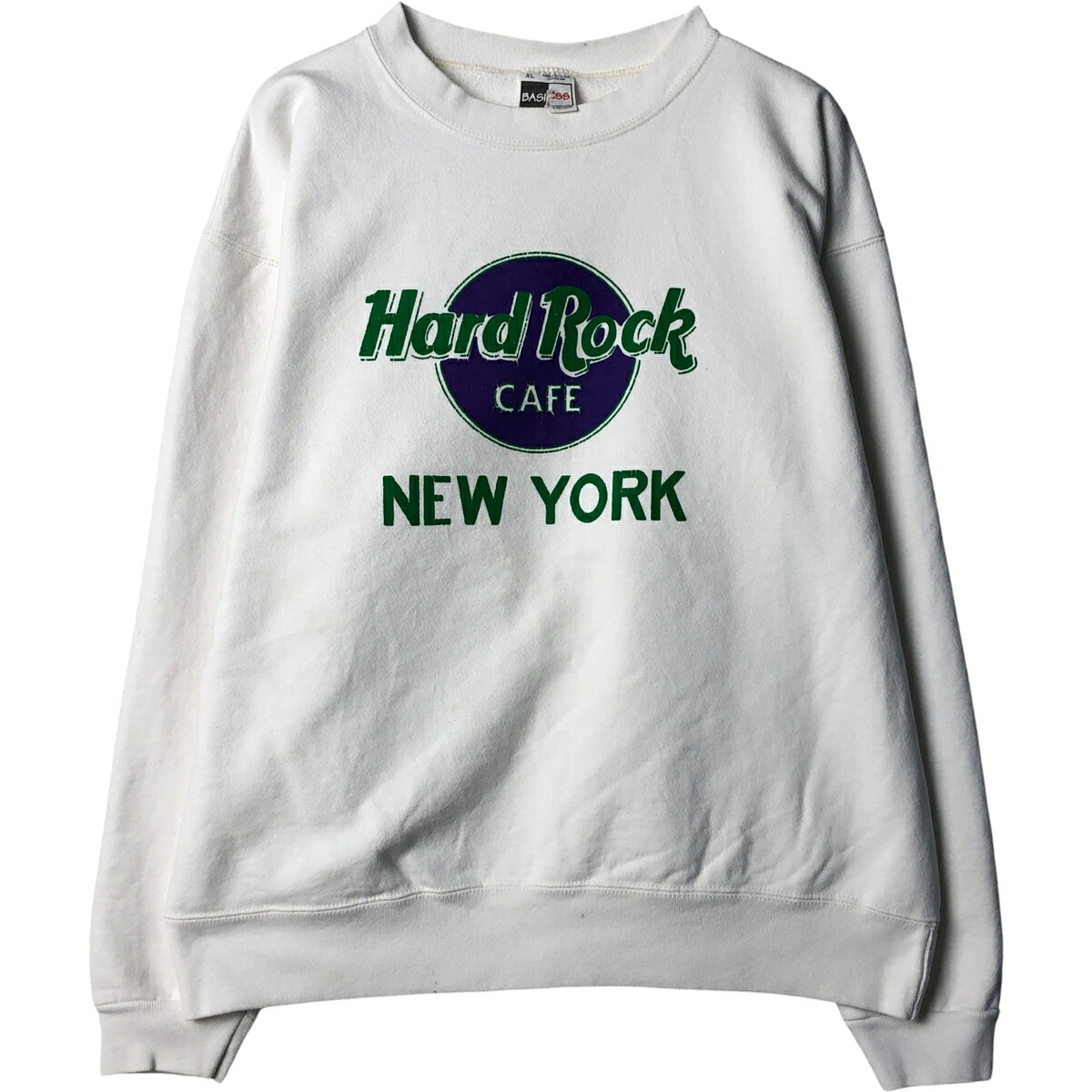 古着 90'S BASICSS Hard Rock Cafe ハードロックカフェ アドバタイジング スウェットシャツ トレーナー USA製 メンズXL相当 ヴィンテージ /eaa584152 【中古】 【250929】 【NH-2508】 【SS2606_30｜古着屋JAM