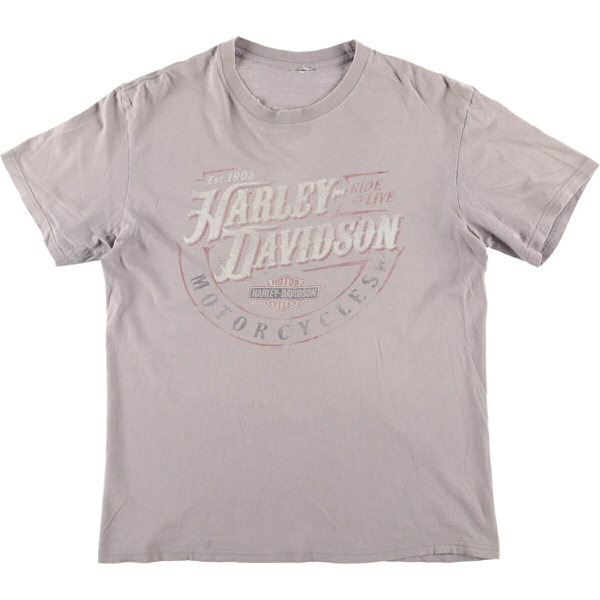 古着 ハーレーダビッドソン Harley-Davidson ドクロ柄 スカル柄 モーターサイクル バイクTシャツ メンズL相当 /eaa584158 【中古】 【251003】