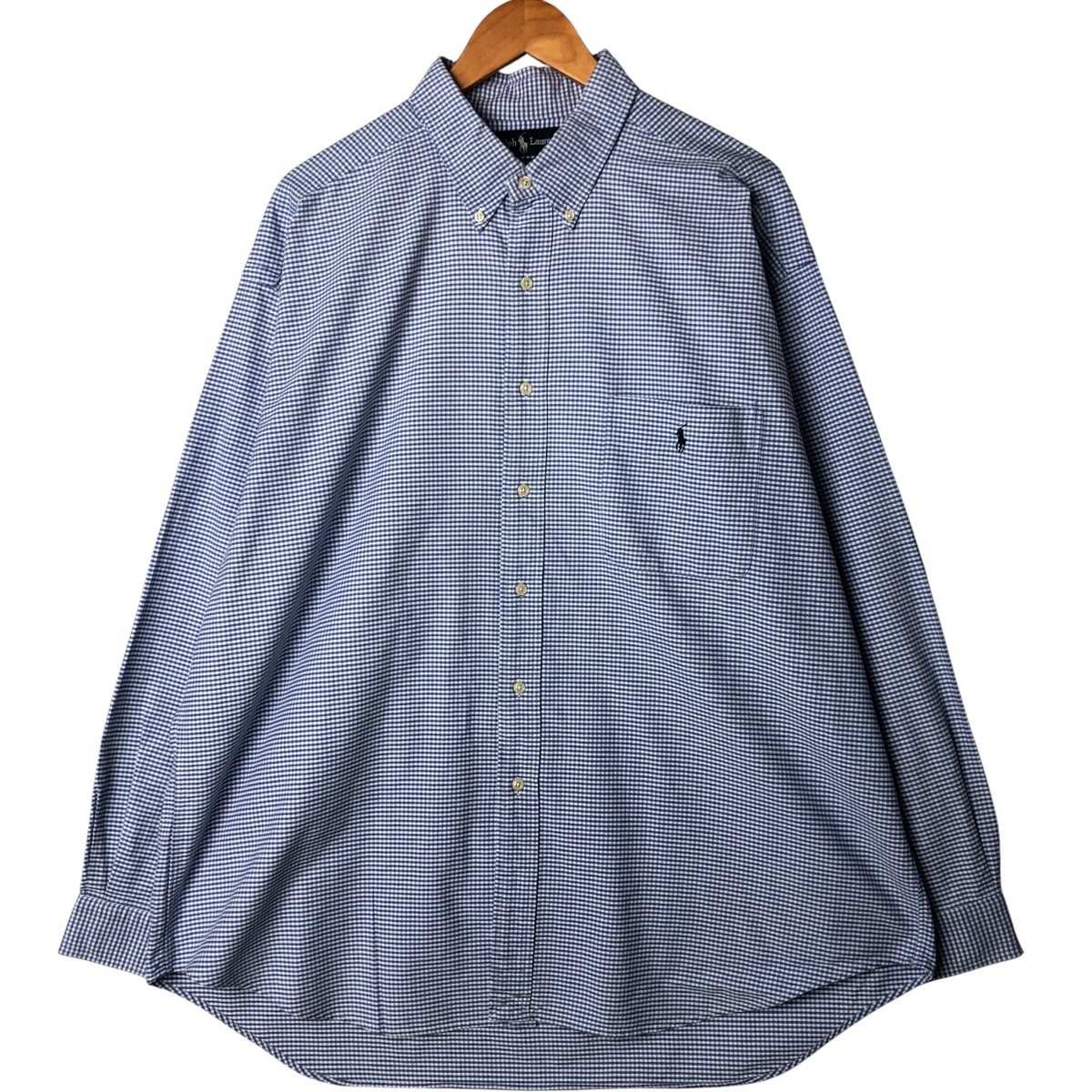 古着 ラルフローレン Ralph Lauren BIG SHIRT ギンガムチェック 長袖 ボタンダウンチェックシャツ メンズXL相当 /eaa584222 【中古】 【250926】 【ss2601_10】