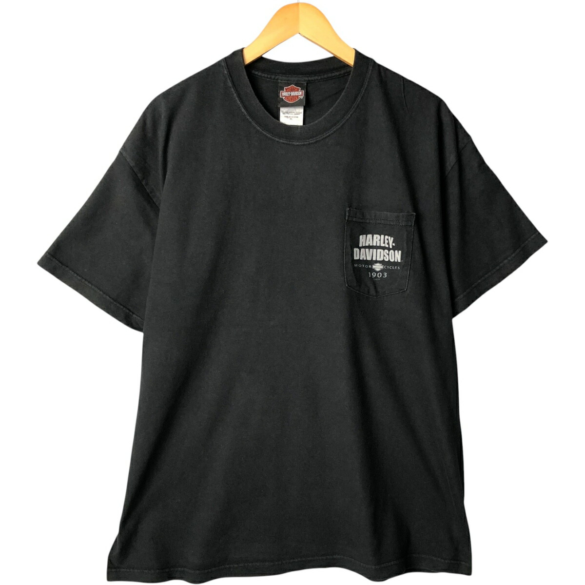 古着 00'S ハーレーダビッドソン Harley-Davidson ドクロ柄 スカル柄 トライバル モーターサイクル バイクTシャツ USA製 メンズXL相当 /eaa584396 【中古】 【250928】