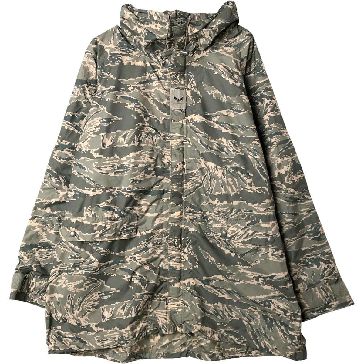 古着 米軍実品 迷彩柄 ABU デジタルタイガーカモ ミリタリー レインパーカー USA製 MEDIUM メンズM相当 /eaa584923 【中古】 【250919】 【NH-2508】 【SS2603_10】