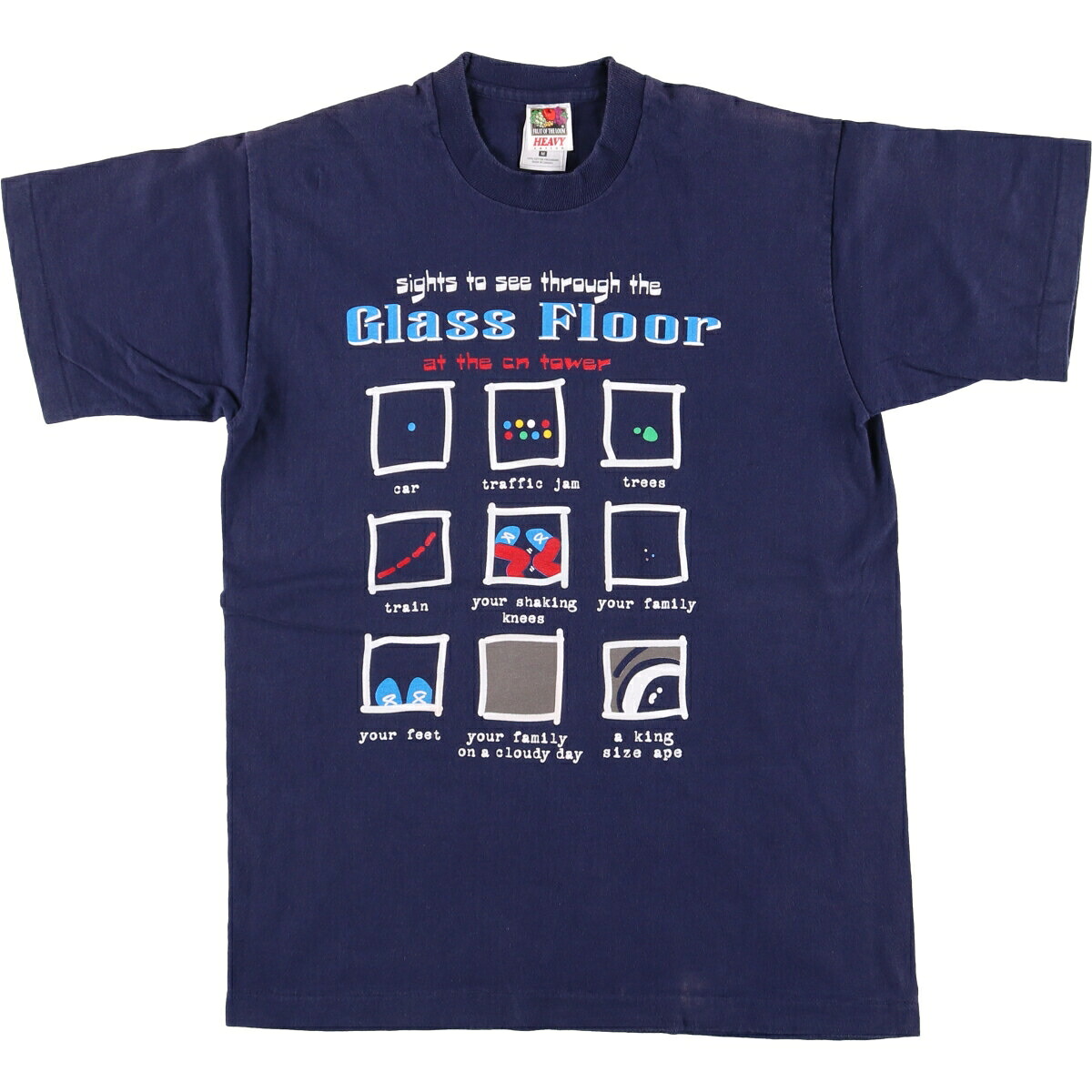 古着 90'S フルーツオブザルーム FRUIT OF THE LOOM HEAVY cotton プリントTシャツ カナダ製 メンズM相当 ヴィンテージ /eaa585050 【中古】 【250928】 【SS2603_30】