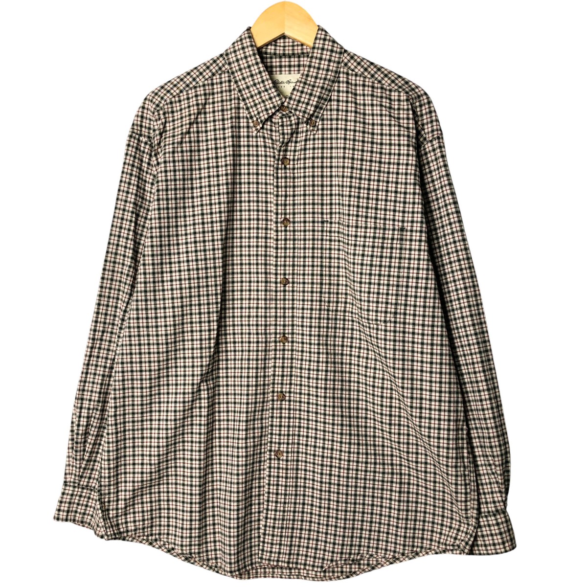 古着 エディーバウアー Eddie Bauer ガンクラブチェック 長袖 ボタンダウンチェックシャツ メンズM相当 /eaa585235 【中古】 【250928】 【SS2603_10】