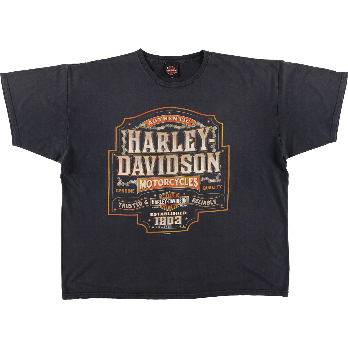 古着 ハーレーダビッドソン Harley-Davidson ファイヤーパターン モーターサイクル バイクTシャツ メンズXXL相当 /eaa587348 【中古】 【251010】 春夏秋 【SS2606_30】｜古着屋JAM