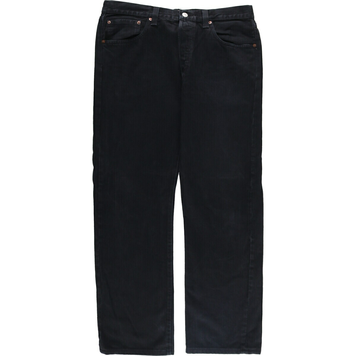 古着 リーバイス Levi's 501 STRAIGHT LEG BUTTON-FLY ブラックデニム ストレートデニムパンツ メンズw35相当 /eaa588179 【中古】 【251018】 【SS2603_10】 ブラック系 春夏秋冬