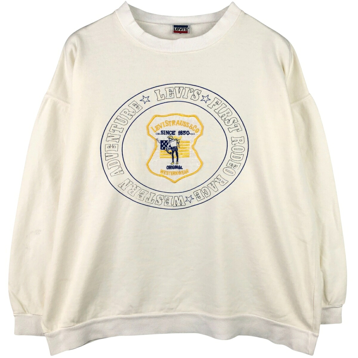 古着 80'S リーバイス Levi's プリントスウェットシャツ トレーナー メンズM相当 /eaa588258 【中古】 【251015】 【SS2606_30｜古着屋JAM