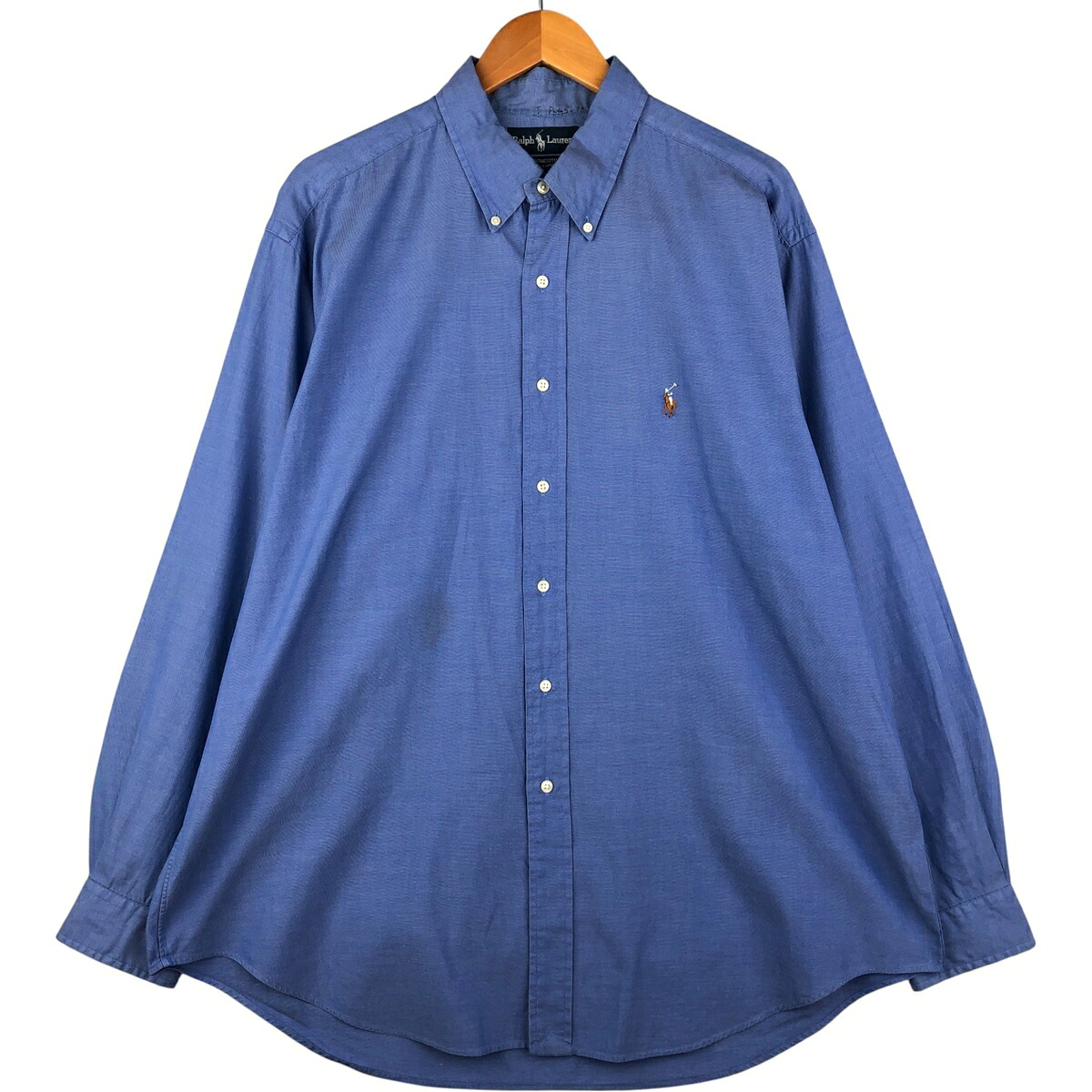古着 ラルフローレン Ralph Lauren YARMOUTH 半袖 ボタンダウンシャツ メンズXL相当 /eaa588636 【中古】 【251020】 ブルー系 春夏秋冬