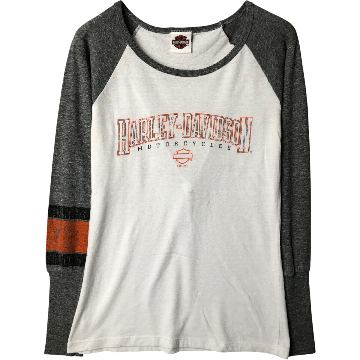古着 ハーレーダビッドソン Harley-Davidson モーターサイクル ロングTシャツ ロンT レディースS相当 /eaa588822 【中古】 【251015】 【Elulu/エルル】 【NH-2508】