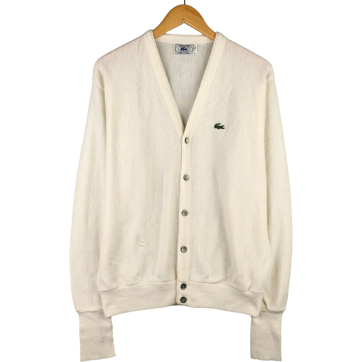 古着 70~80'S ラコステ LACOSTE IZOD アクリルニットカーディガン メンズXL相当 ヴィンテージ /eaa588846 【中古】 【251011】 【SS2603_10】