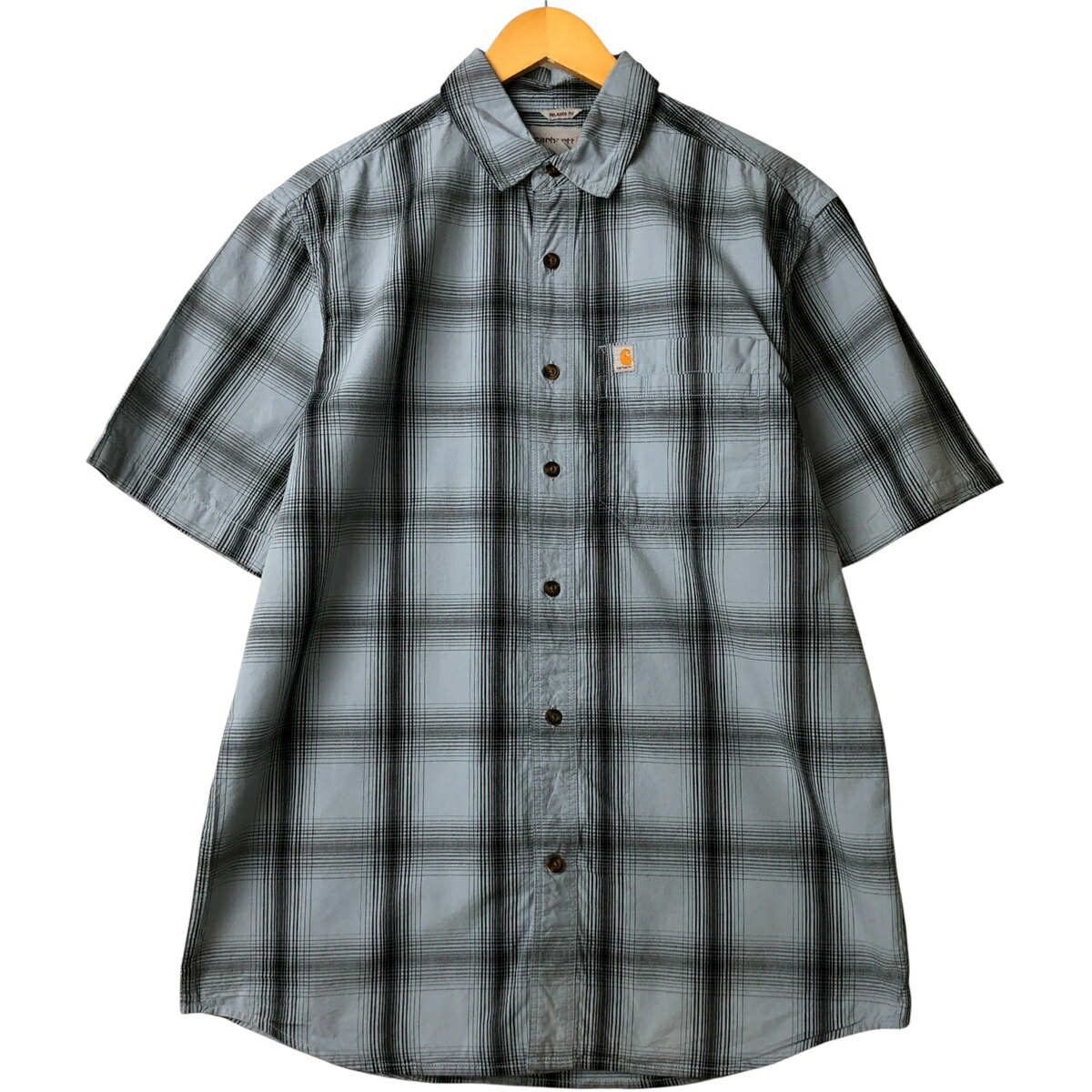 古着 カーハート Carhartt RELAXED FIT チェック柄 半袖 ワークシャツ メンズL相当 /eaa589006 【中古】 【251013】