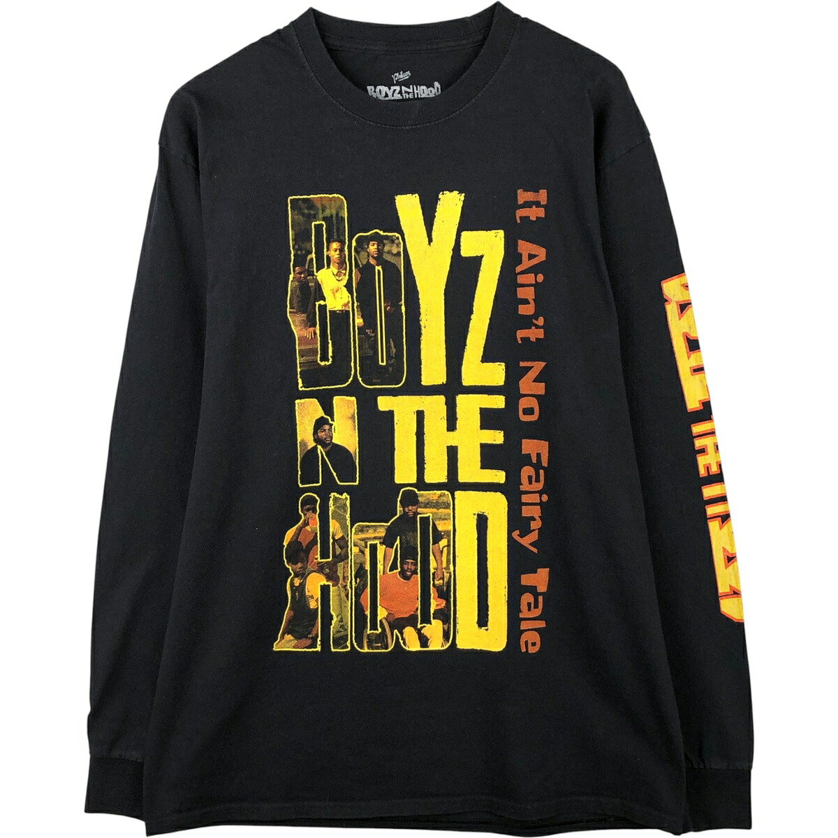 古着 BOYZ N THE HOOD ボーインズザフッド ムービー ロングTシャツ ロンT メンズL相当 /eaa589077 【中古】 【251017】 【NH-2508】 【SS2603_10】 ブラック系 春夏秋