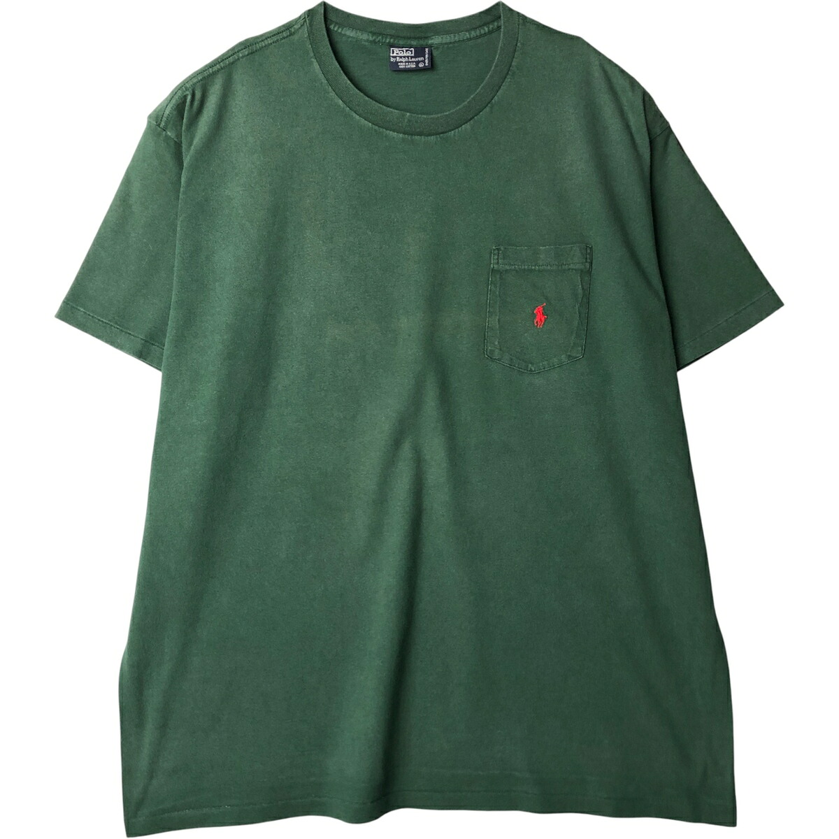 古着 ラルフローレン Ralph Lauren POLO by Ralph Lauren 半袖 ワンポイントロゴポケットTシャツ USA製 メンズXL相当 /eaa589465 【中古】 【251013】 【NH-2508】