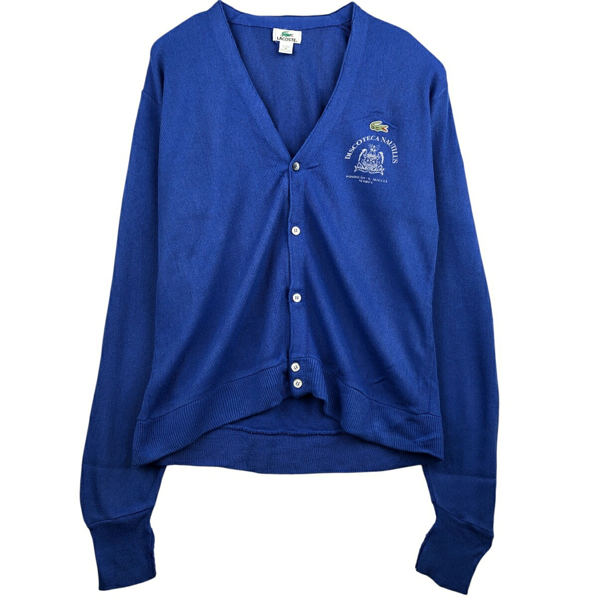 古着 ラコステ LACOSTE アクリルニットカーディガン USA製 メンズM相当 /eaa589663 【中古】 【251021】 【SS2603_10】