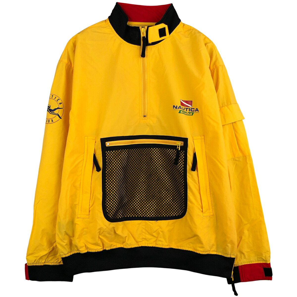 古着 90'S ノーティカ NAUTICA ハーフジップ アノラックジャケット パドリングジャケット メンズXL相当 ヴィンテージ /eaa590398 【中古】 【251110】 【NH-2508】 【SS2603_10】 イエロー系 春秋冬