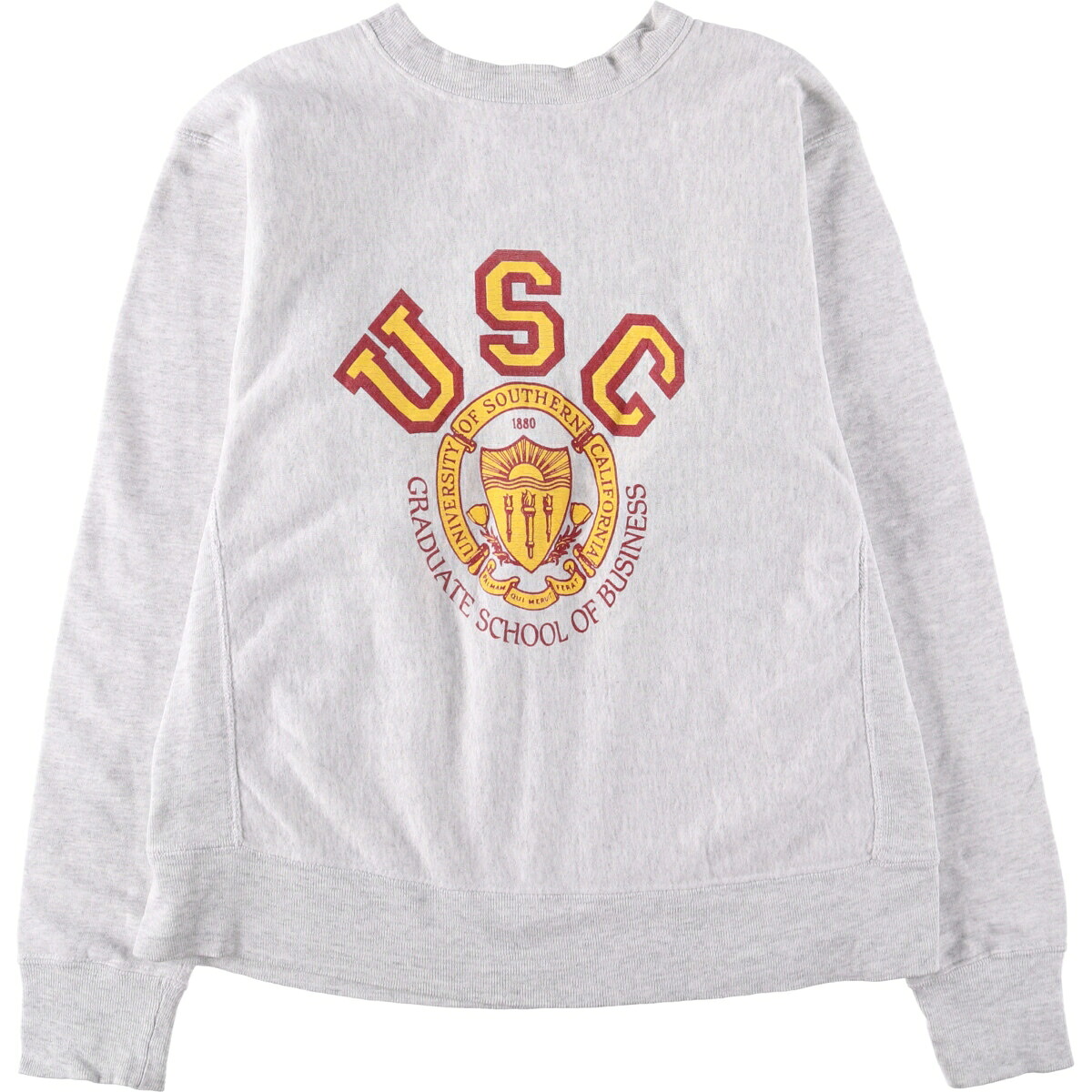 古着 90'S SOFFE SUPER SWEATS カレッジスウェットシャツ トレーナー USA製 メンズL相当 ヴィンテージ /eaa590444 【中古】 【251103】 【SS2603_10】 グレー系 春夏秋冬
