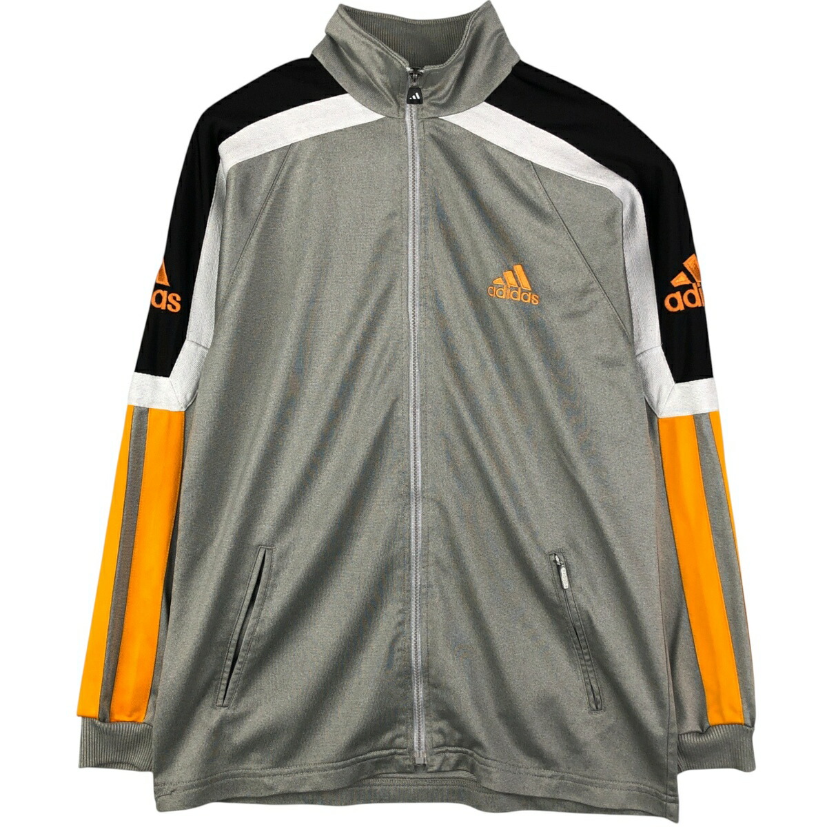 古着 90~00'S アディダス adidas ジャージ トラックジャケット メンズXL相当 ヴィンテージ /eaa590801 【中古】 【251102】 【NH-2508】 【SS2603_10】 グレー系 春秋冬