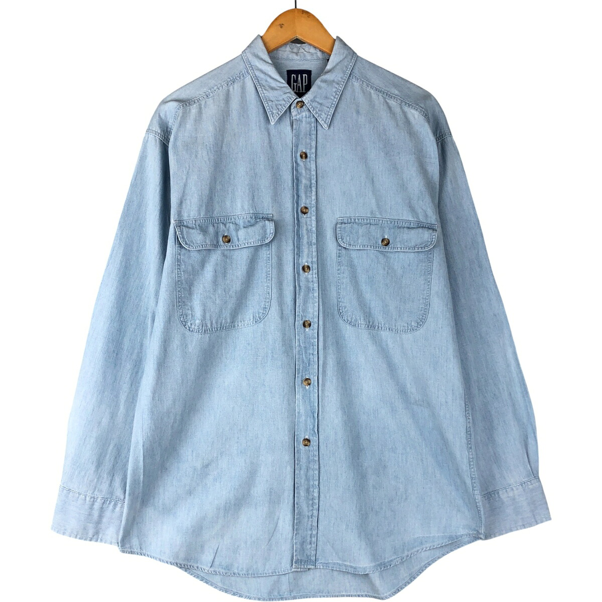 古着 90'S ギャップ GAP オールドギャップ 長袖 コットンシャツ メンズM相当 ヴィンテージ /eaa590914 【中古】 【251125】