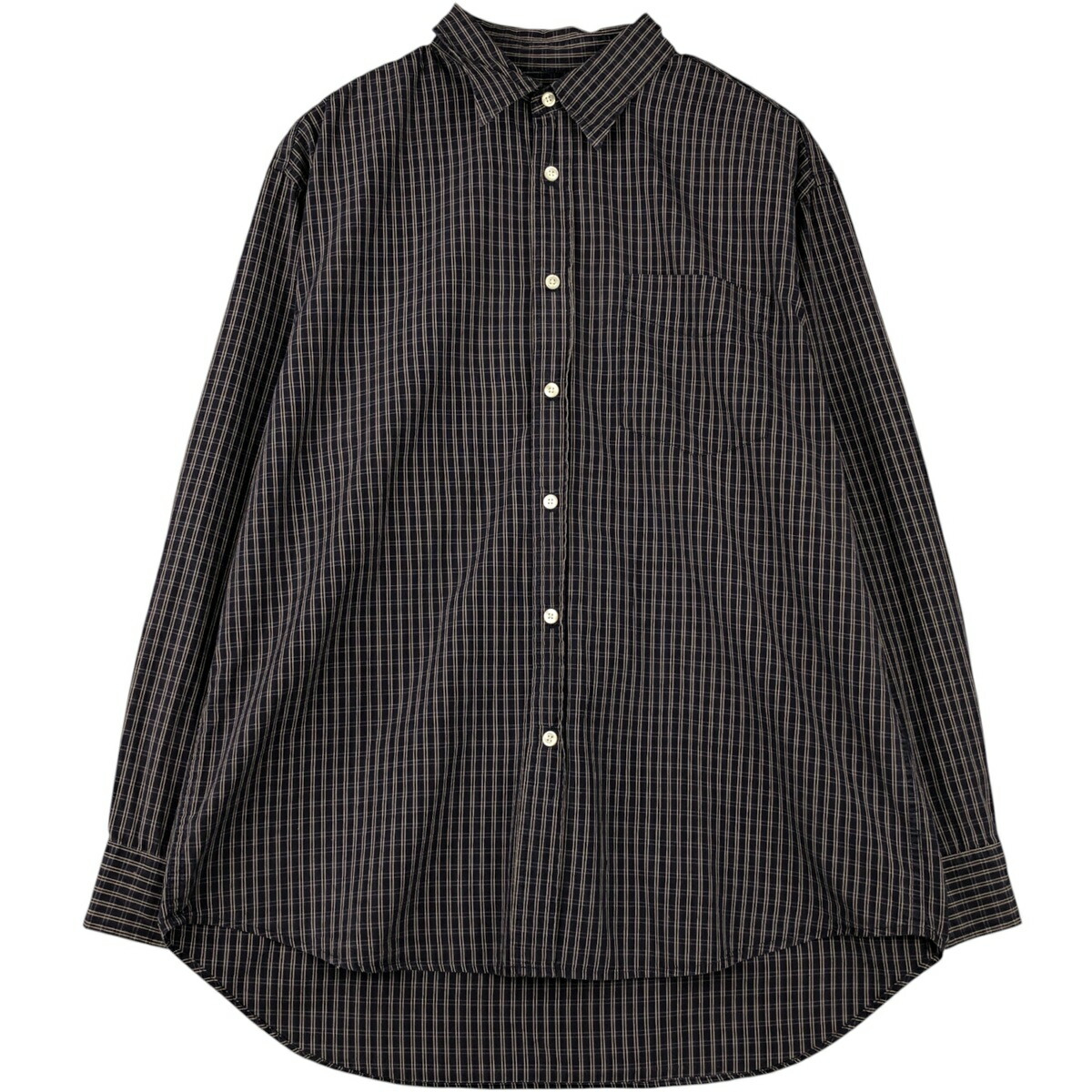 古着 90~00'S ギャップ GAP オールドギャップ 長袖 コットンチェックシャツ メンズL相当 ヴィンテージ /eaa591417 【中古】 【251019】 【NH-2508】 【SS2603_10】 ネイビー系 春夏秋冬
