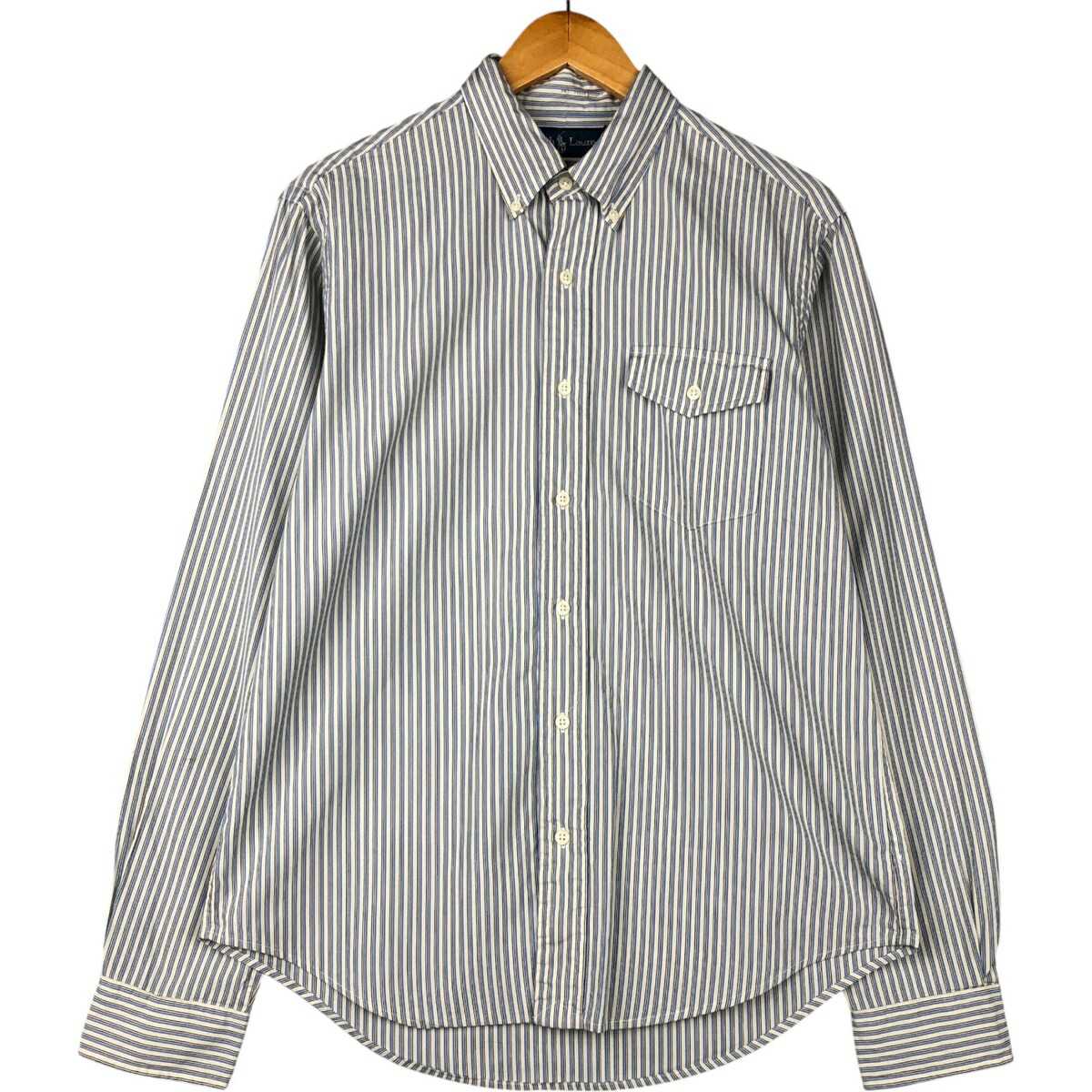 古着 ラルフローレン Ralph Lauren 長袖 ボタンダウンストライプシャツ メンズM相当 /eaa591767 【中古】 【251019】 春夏秋冬