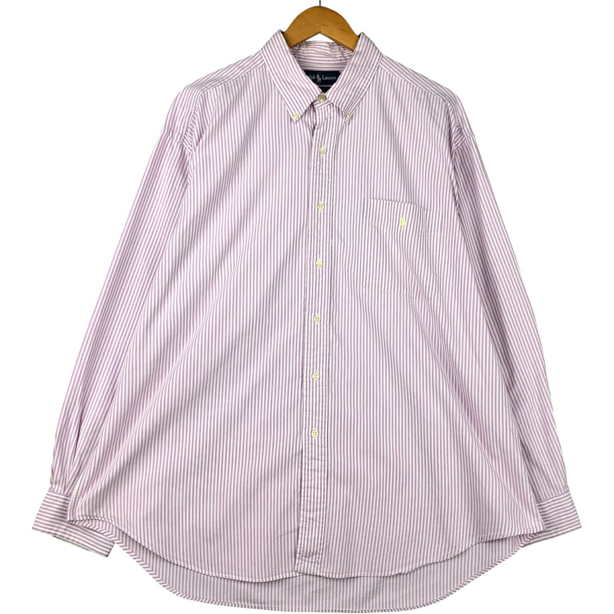 古着 ラルフローレン Ralph Lauren BIG SHIRT 長袖 ボタンダウンストライプシャツ メンズXL相当 /eaa591776 【中古】 【251019】