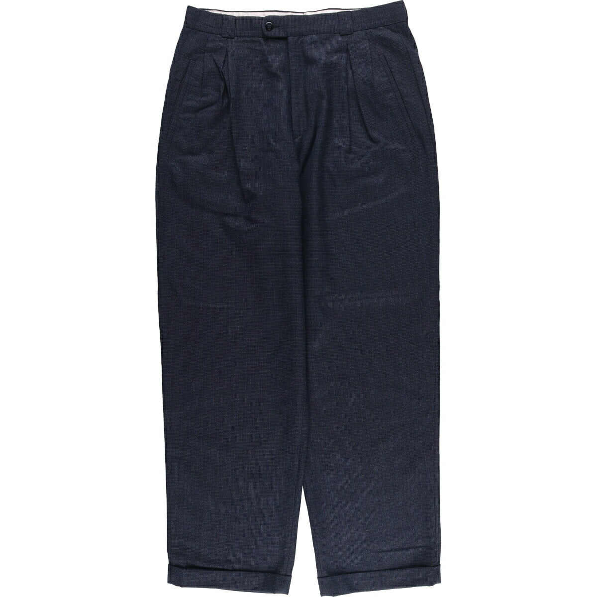 楽天市場】古着 90'S STACY ADAMS チェック柄 ツータック レーヨン